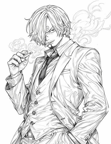 Sanji's Suave Smoke: One Piece Coloring Adventure | Infinite Visibility (ONLINE ORDER ONLY)