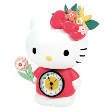 Sanrio Hello Kitty Flower Desktop Clock Statue (Online Order Only)