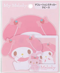 Sanrio My Melody 3 Piece Sticker Decal Set (Online Order Only)