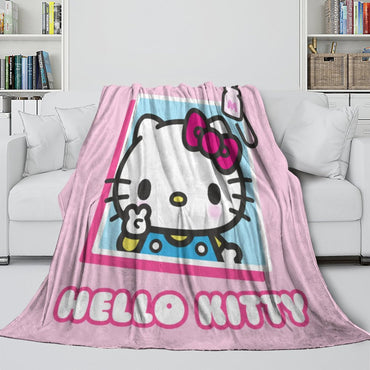 Sanrio Hello Kitty Blanket Flannel Fleece Throw Room Decoration (Online Order Only)