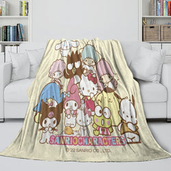 Sanrio Hello Kitty Blanket Flannel Fleece Throw Room Decoration (Online Order Only)