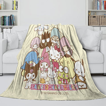 Sanrio Hello Kitty Blanket Flannel Fleece Throw Room Decoration (Online Order Only)