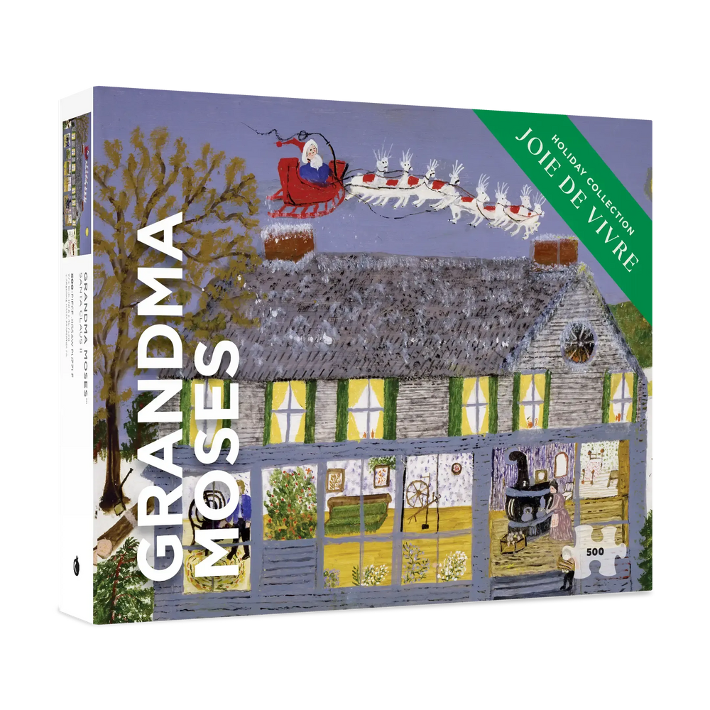 Santa Clause II by Grandma Moses 500 Piece Jigsaw Puzzle Pomegranate