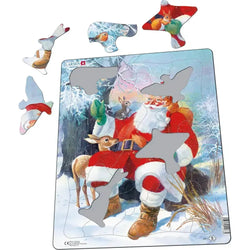 Santa with Animals 32 Piece Tray Jigsaw Puzzle Larsen