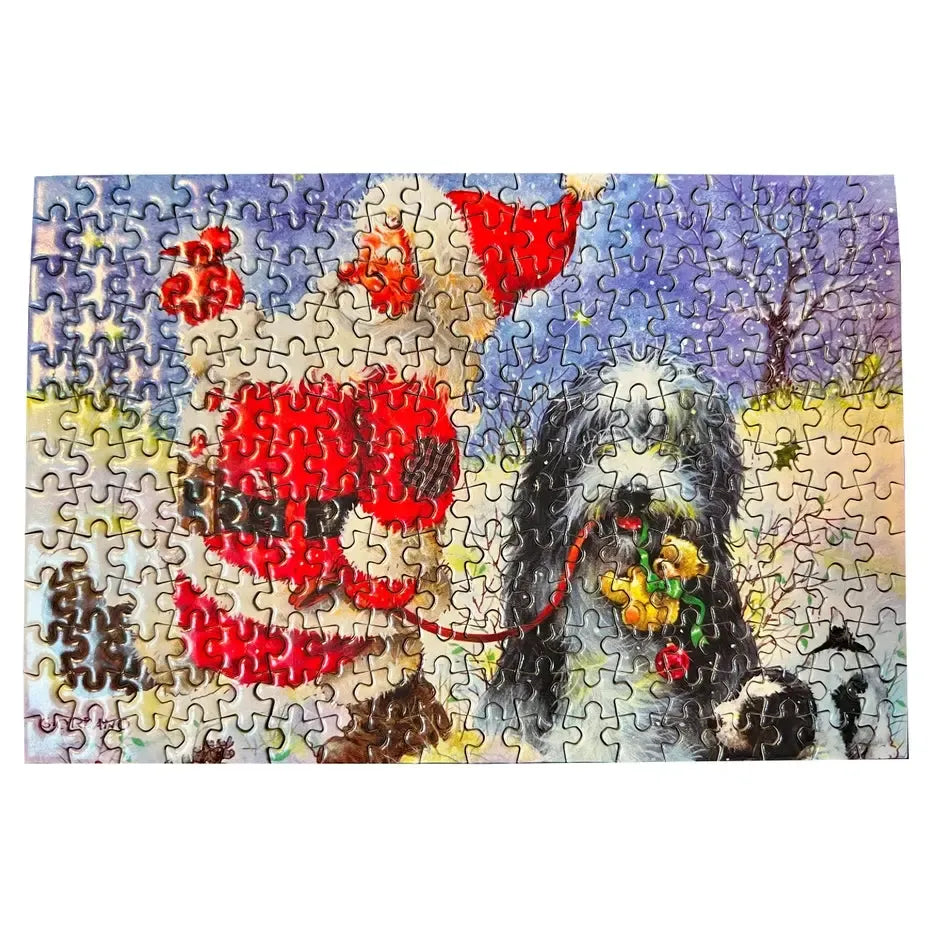 Santa's Best Friend 234 Piece "World's Smallest" Jigsaw Puzzle TDC