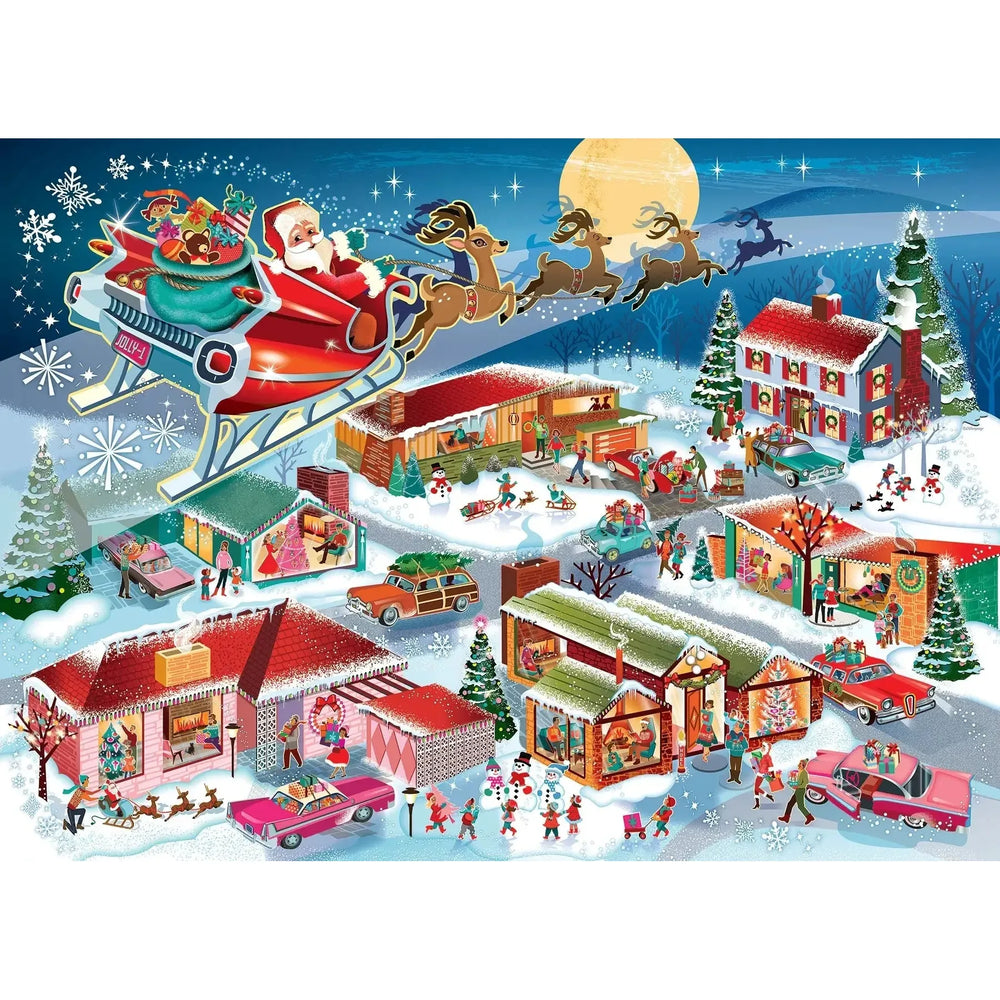 Santa's Flyby 350 Piece Family Jigsaw Puzzle Cobble Hill (ONLINE ORDER ONLY)