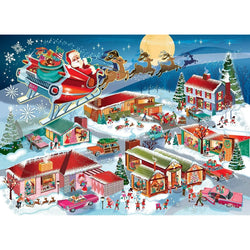 Santa's Flyby 350 Piece Family Jigsaw Puzzle Cobble Hill (ONLINE ORDER ONLY)