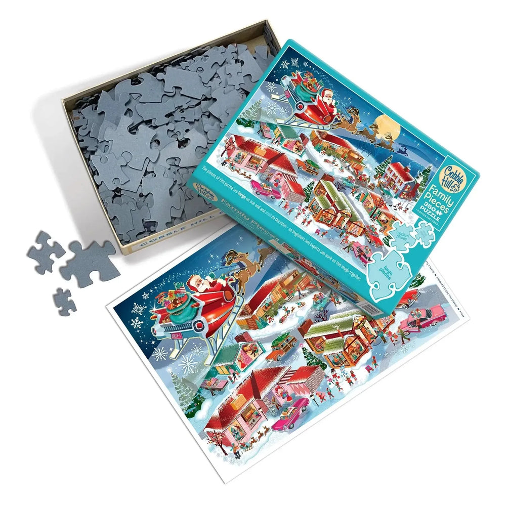 Santa's Flyby 350 Piece Family Jigsaw Puzzle Cobble Hill (ONLINE ORDER ONLY)