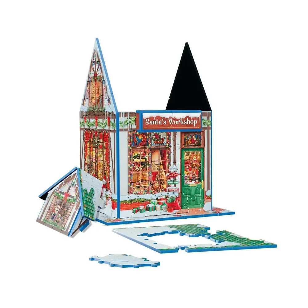 Santa's Workshop 323 Piece 3D Jigsaw Puzzle Eurographics (ONLINE ORDER ONLY)