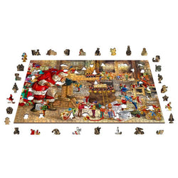 Santa’s Workshop 750 Piece Wood Jigsaw Puzzle Wooden City (ONLINE ORDER ONLY)