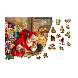 Santa’s Workshop 750 Piece Wood Jigsaw Puzzle Wooden City (ONLINE ORDER ONLY)