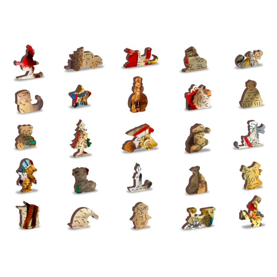 Santa’s Workshop 750 Piece Wood Jigsaw Puzzle Wooden City (ONLINE ORDER ONLY)