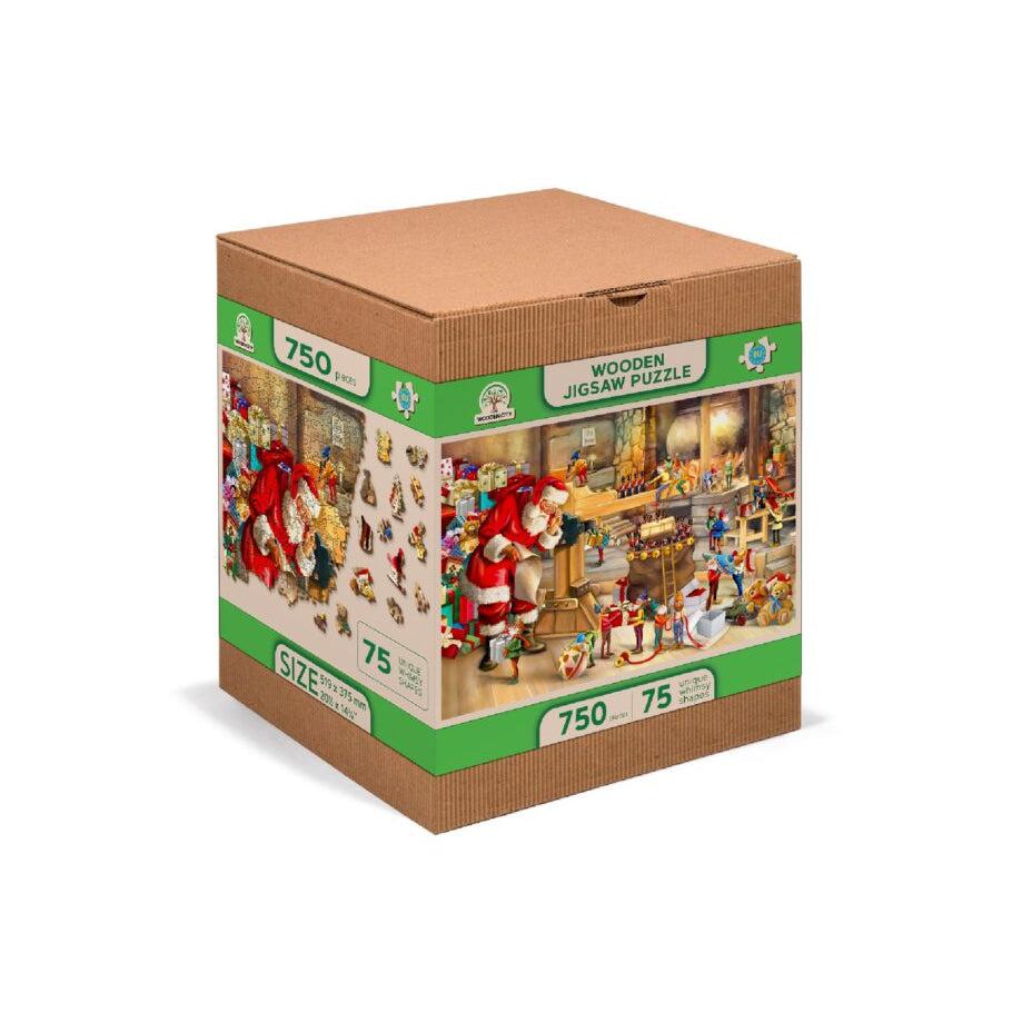 Santa’s Workshop 750 Piece Wood Jigsaw Puzzle Wooden City (ONLINE ORDER ONLY)