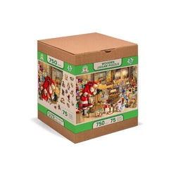 Santa’s Workshop 750 Piece Wood Jigsaw Puzzle Wooden City