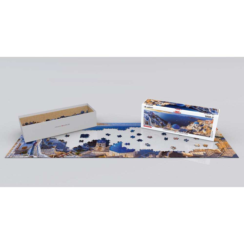 Santorini, Greece 1000 Piece Panoramic Jigsaw Puzzle Eurographics (ONLINE ORDER ONLY)