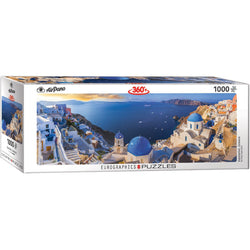 Santorini, Greece 1000 Piece Panoramic Jigsaw Puzzle Eurographics (ONLINE ORDER ONLY)