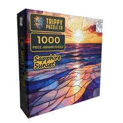 Sapphire Sunset 1000 Piece Jigsaw Puzzle Trippy (ONLINE ORDER ONLY)