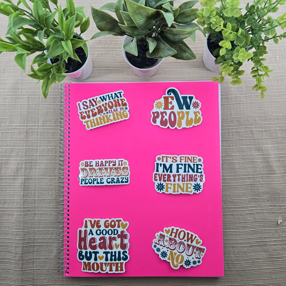 Funny Sarcastic Series 4 Stickers (ONLINE ORDER ONLY)