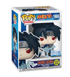 Naruto Sasuke Uchiha (Chidori) Glow-in-the-Dark Funko Pop! Vinyl Figure #1969 - Entertainment Earth Exclusive with Funko Protector (Online Order Only)