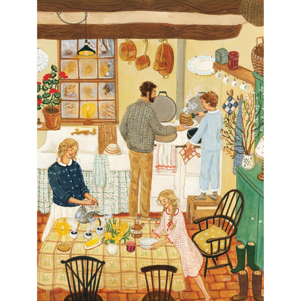 Saturday Pancakes by Loré Pemberton 300 Piece Jigsaw Puzzle NYPC (ONLINE ORDER ONLY)