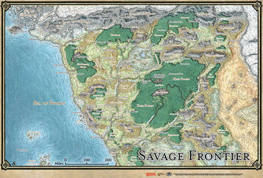 D&D: Forgotten Realms - Savage Frontier Map (ONLINE ORDER ONLY)