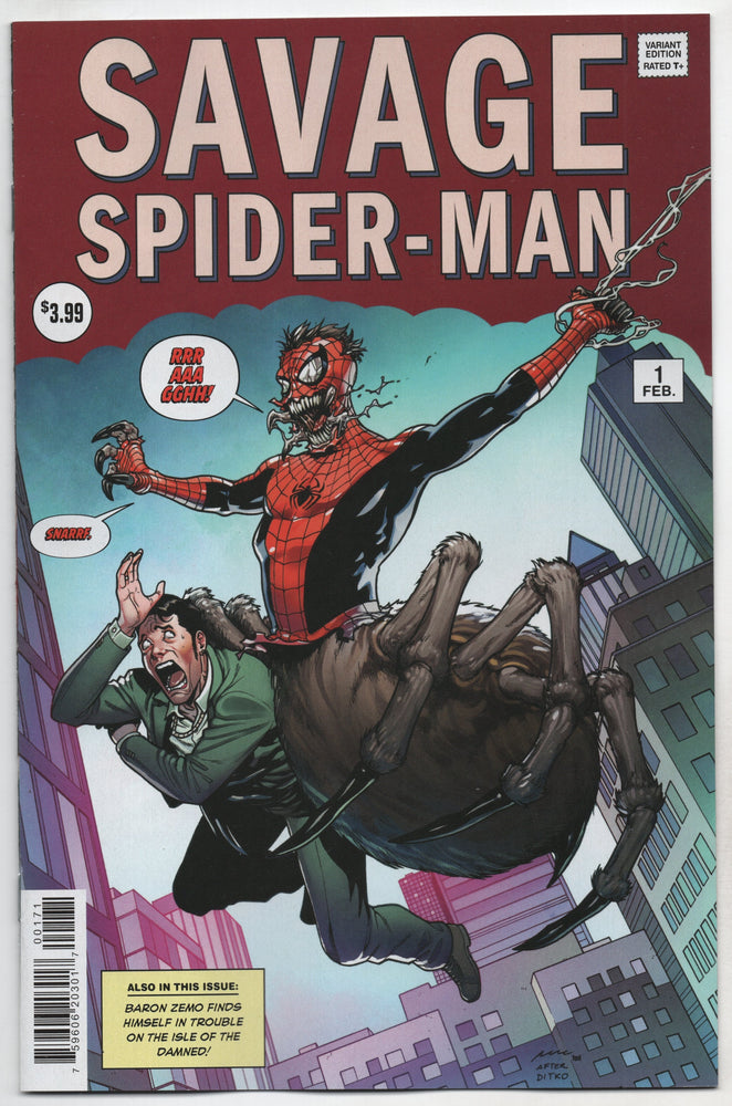 Savage Spider-Man #1 F Pere Perez Amazing Fantasy 15 Homage Variant (02/02/2022) Marvel (ONLINE ORDER ONLY)