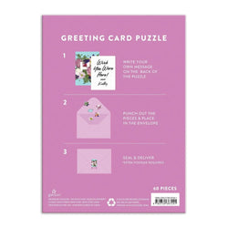 Say It with Flowers Hi Greeting Card 60 Piece Jigsaw Puzzle Galison