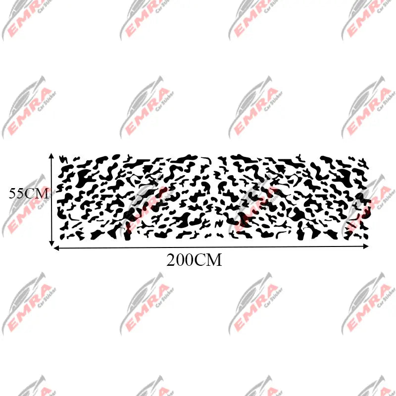 Competition Car Sticker External Accessories Decoration Side Car Side Camouflage Stickers Racing Style Die Cutting Vinyl Decals (ONLINE ORDER ONLY)