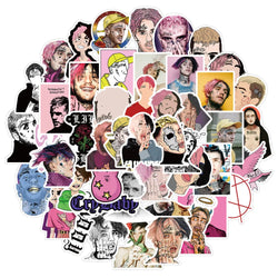 10/50pcs singer LIL PEEP Sticker graffiti stickers for DIY Suitcase Laptop skateboard Guitar and other Waterproof stickers (Online Order Only)