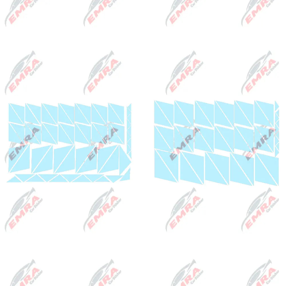 102PCS Angular Shape Sticker For Car Accessories Decoration Side Camouflage Kit Wrap Camo Tuning Styling Waterproof Vinyl Decals (ONLINE ORDER ONLY)