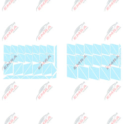 102PCS Angular Shape Sticker For Car Accessories Decoration Side Camouflage Kit Wrap Camo Tuning Styling Waterproof Vinyl Decals (ONLINE ORDER ONLY)