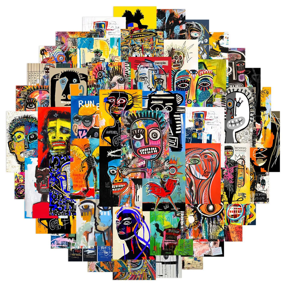 Abstract Art Cartoon Stickers for Phone, Laptop, Luggage, Skateboard - 10/30/50PCS (ONLINE ORDER ONLY)