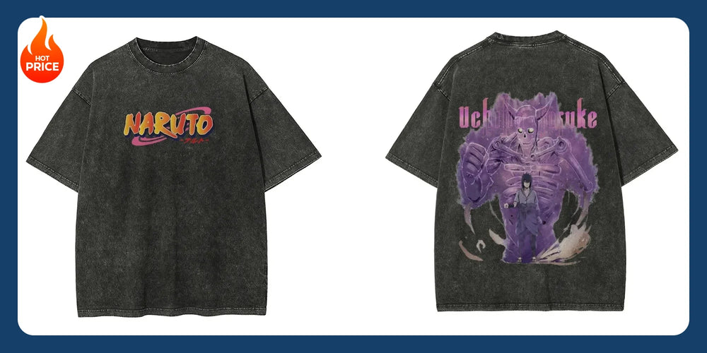 Naruto Washed T-Shirt: Retro 2026 Japanese Cotton Tee (ONLINE ORDER ONLY)
