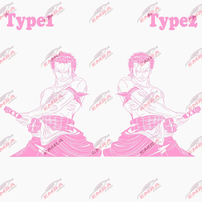 Japanese Anime Car Sticker Cartoon Character External Accessories Big Picture Sports Style Die Cutting Vinyl Decals (ONLINE ORDER ONLY)