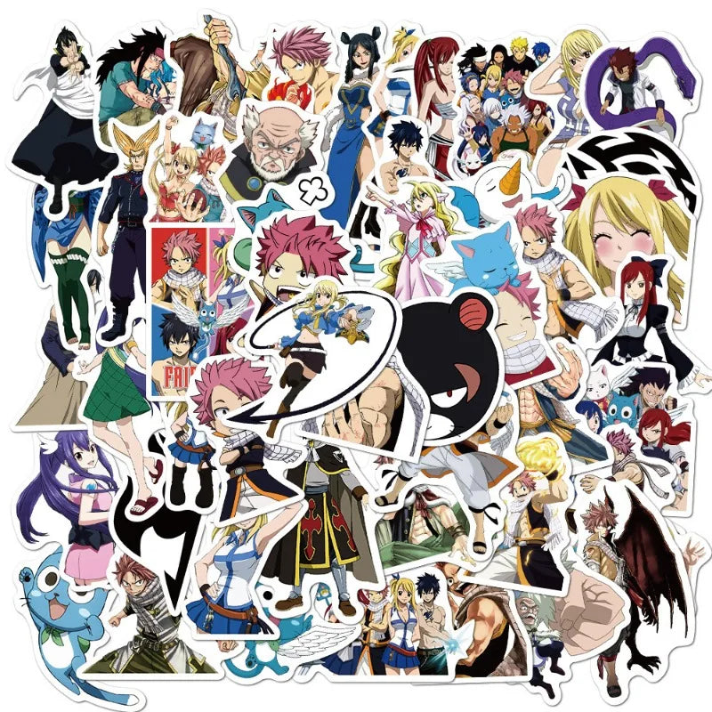 50pcs FAIRY TAIL Stickers for Laptop, Phone, Suitcase, Water Bottle, Scooter, Refrigerator (ONLINE ORDER ONLY)