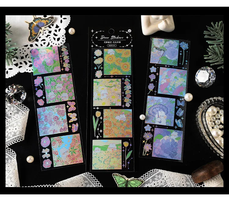 3Pcs/lot Cute Strawberry Flowers Decorative Sticker PET Scrapbooking Sticker Label Diary Album Stationery Aesthetic Art Supplies (ONLINE ORDER ONLY)
