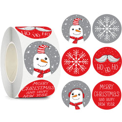 100-500pcs Merry Christmas Stickers 1Inch Santa Merry Tree Festival Sticker For Gift Package Seal Labels Wedding Decoration (ONLINE ORDER ONLY)