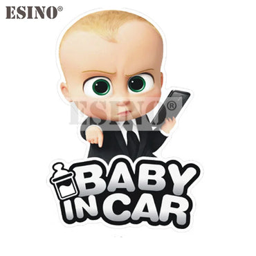 Car Styling Funny Lovely Cartoon Cool Boy Baby in Car Decorative Whole Body Sticker Car Accessories Styling Decal Vinyl (Online Order Only)