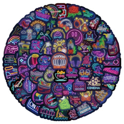 10/30/50/100pcs Cute Neon Light Cartoon Graffiti Stickers Laptop Scrapbook Luggage Car Phone Bike Decoration Sticker Kids Toys (Online Order Only)
