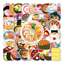 50Pcs Cute Japanese Cartoon Waterproof Vinyl Stickers for Skateboard Snowboard (ONLINE ORDER ONLY)