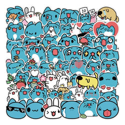 BugCat-Capoo Cartoon Stickers Pack for Laptop, Phone, Water Bottle, Car, Suitcase, Stationery, Refrigerator (ONLINE ORDER ONLY)