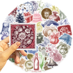 10/30/50PCS Cartoon Line Vintage Stickers Wall Decals DIY Waterproof Skateboard Notebook Luggage Laptop Phone Bottle Toys Gifts (ONLINE ORDER ONLY)