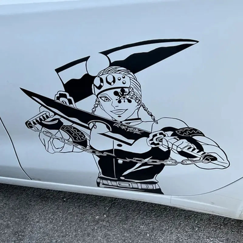 Japanese Anime Stickers For Car Sticker Decoration Door Hood Die Cutting Personality PVC Vinyl Decals  External Accessories (ONLINE ORDER ONLY)