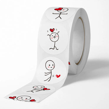 100-500Pcs Stickers Love Labels for Wedding  Valentine's Day Holiday Gift Decoration Envelope Sealing Stickers Scrapbooking (ONLINE ORDER ONLY)