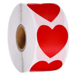 Heart shape of Red Stickers seal labels 50 Labels stickers scrapbooking for Package and wedding decoration stationery sticker (ONLINE ORDER ONLY)