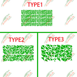 Angular Shape Sticker For Car Motorcycle Sticker Decoration Side Camouflage Kit Wrap Camo Tuning Styling Waterproof Vinyl Decals (ONLINE ORDER ONLY)