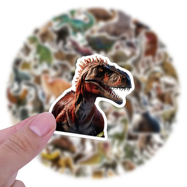 10/30/50/110PCS Jurassic Dinosaur Stickers Cool Realistic Animal Decoration DIY Kids Toys Laptop Phone Guitar Car Bike Sticker (ONLINE ORDER ONLY)