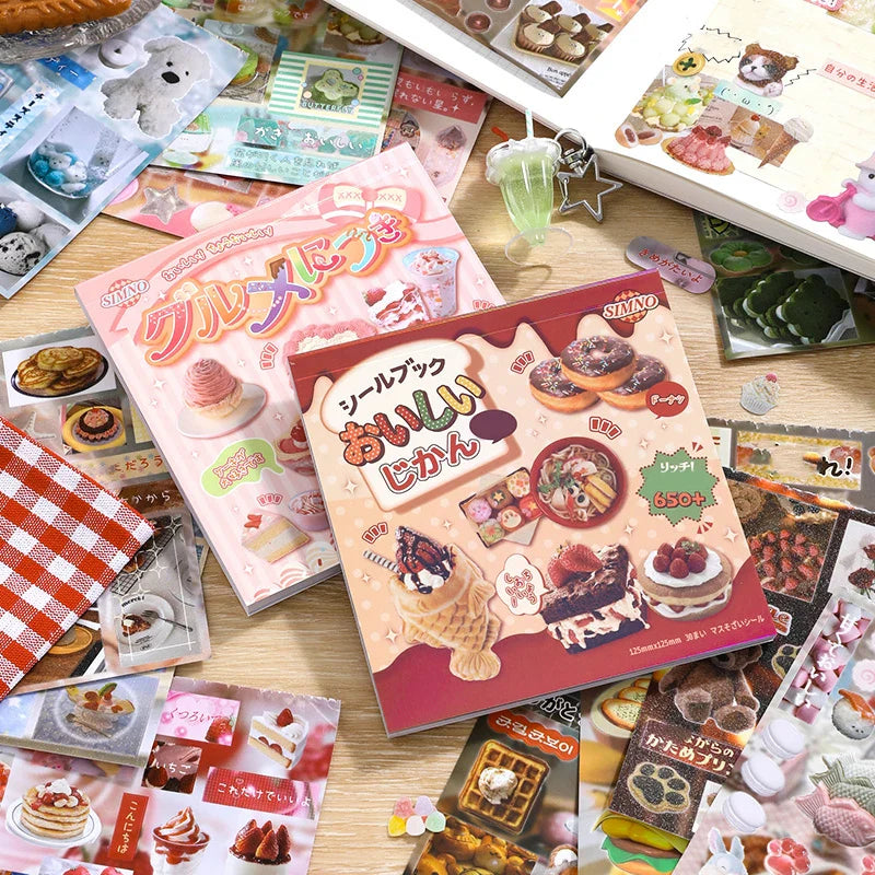 Mr. Paper 30Pcs Japanese Food Sticker Book DIY Scrapbook Photo Frame Phone Case (ONLINE ORDER ONLY)