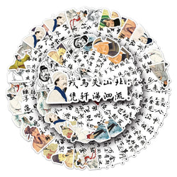 50Pcs Cartoon Cute Waterproof Vinyl Stickers for Skateboard Snowboard (Online Order Only)