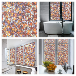3D Decorative Flower Privacy Window Film Static Cling Stained Glass Sticker (ONLINE ORDER ONLY)